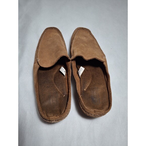 Merona Sox-Tab Heeled Brown Leather Mules Clogs Slip on Shoes Women's 8.5 - Picture 8 of 8